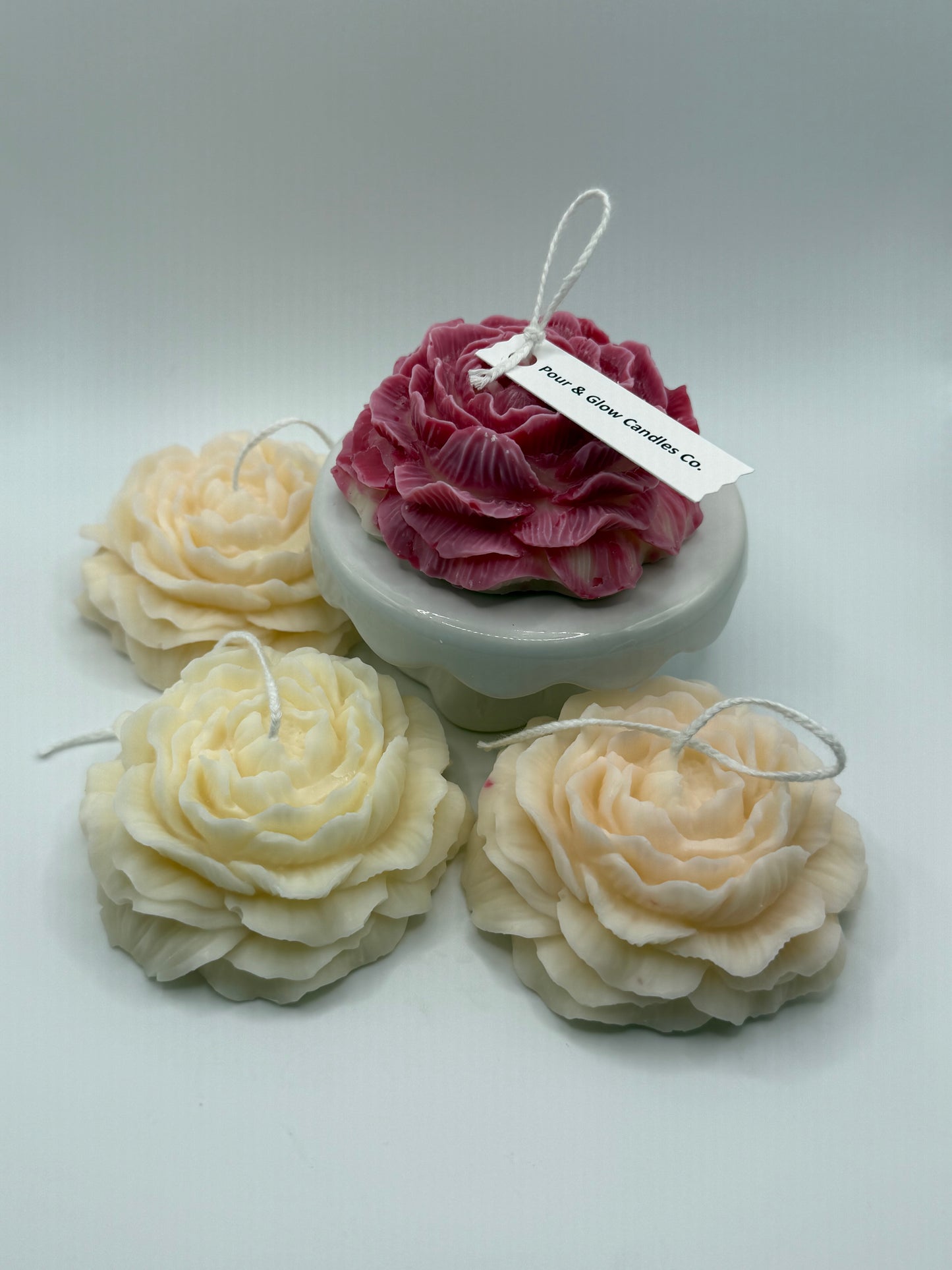 Peony Flower Candles