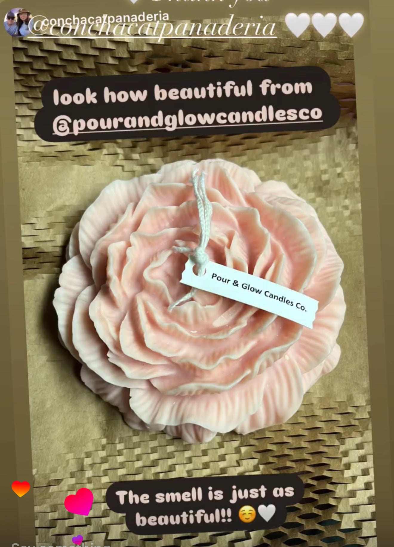 Peony Flower Candles