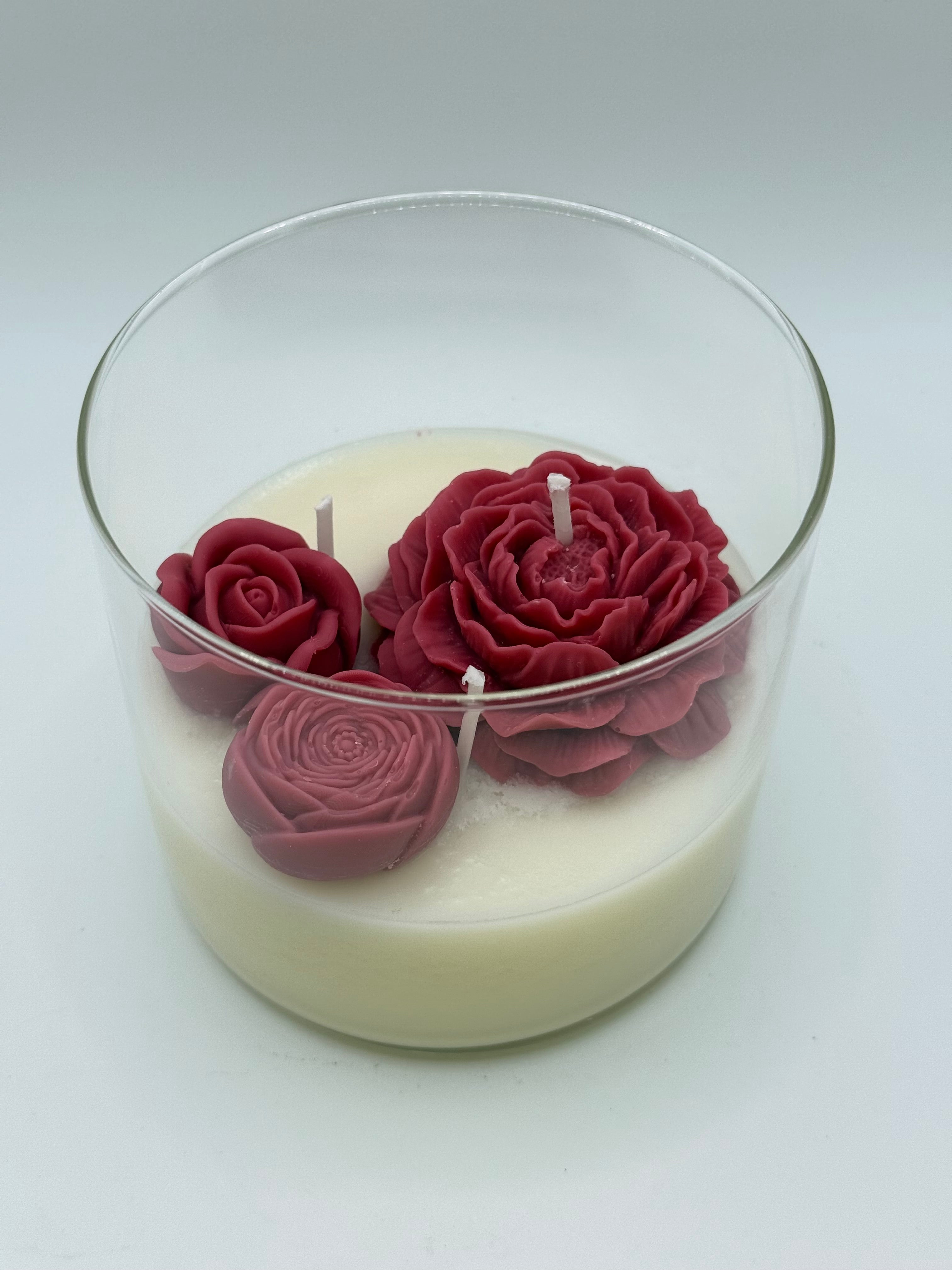 Peony Flower Candles